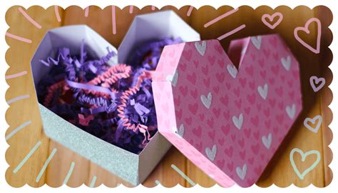 Geometric Paper Heart Box Tutorial EssyJae