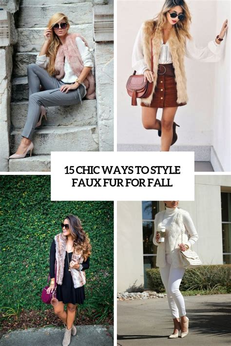 15 Chic Ways To Style Faux Fur For Fall Styleoholic