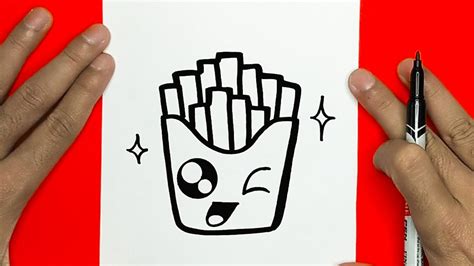 Food French Fries Food Cute Easy Drawings For Beginners You Can Whip