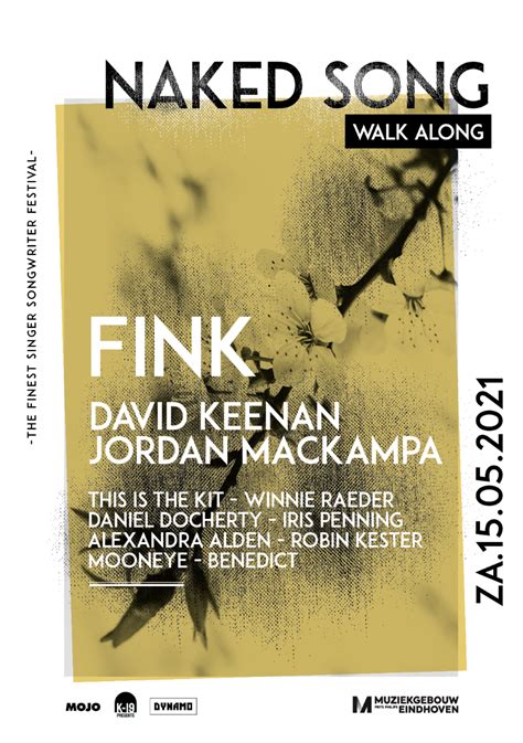 Naked Song Walk Along Met Onder Andere Fink Bijna In Volledigheid Verplaatst Naar 15 Mei