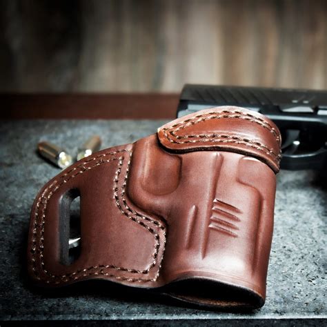 Quickship Sig P365 Owb Leather Holster Texas Strong Side