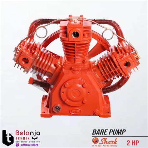 Jual Mesin Bare Pump Compressor Shark 2 HP Kepala Kompresor 2 HP