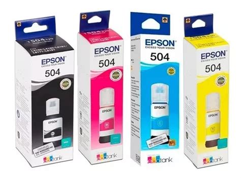 4 Pack Epson 504 L4260 L6270 L6191 L6171 L6161 L4150 L4160 Meses Sin