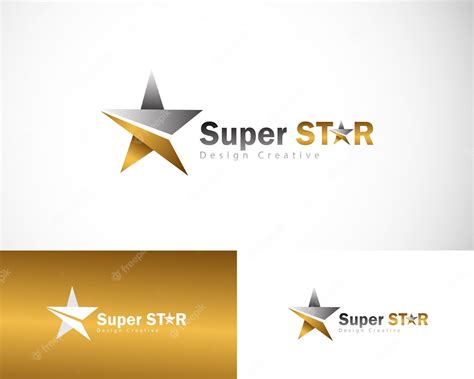 Premium Vector | Super star logo creative design concept color gradient