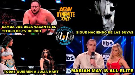 Aew Dynamite De Noviembre De An Lisis Picante By Nick The Guy