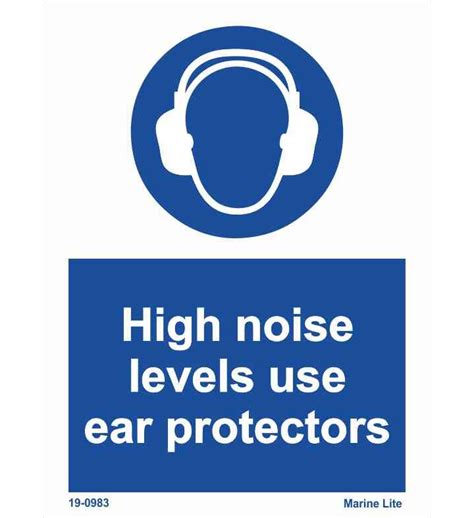 Mss Mandatory Action Signs High Noise Levels Use Ear Protections