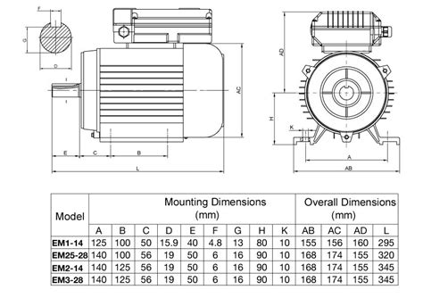 Em114 1hp Electric Motor Machineryhouse