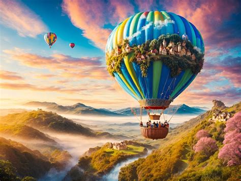 Premium Photo Hot Air Balloon Creatively Designed
