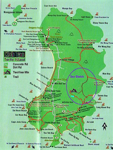 Koh Tao Maps And Facts Thailand Realworld Adventures