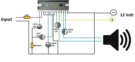 Ic La4445 Circuit Diagram La4440 Mono Amplifier Circuit Diag