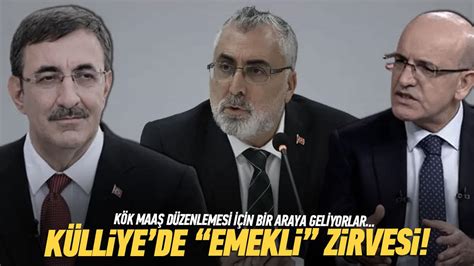 Külliyede Emekli Maaşı Zirvesi Kök Maaş Için Ekonomi Kurmayları Buluşacak