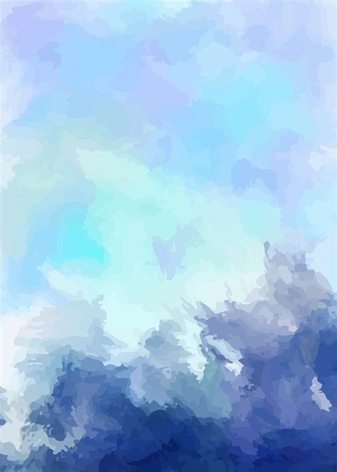 Art Vector Blue Background Fresh Ink Watercolor, Blue, Art, Watercolor ...