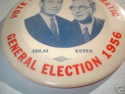 ADLAI STEVENSON & ESTES KEFAUVER 1956 Campaign Pin | #33010813