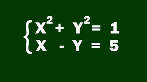 A Nice Problem How To Solve A System Of 2nd Degree Equations With 2