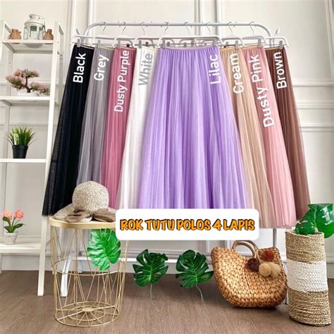 Jual Rok Tutu Polos Import Bkk Lapis Shopee Indonesia