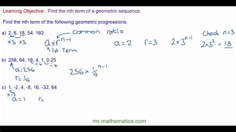 Geometric Sequence Equation Nth Term - Tessshebaylo