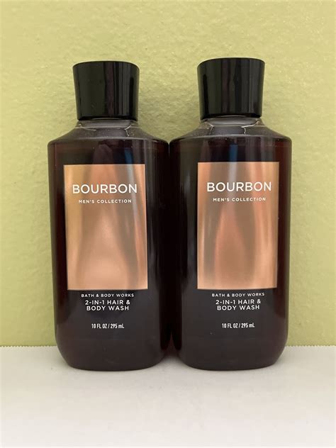 2 Bath Body Works BOURBON Men Collection 2 In 1 Hair And Body Wash