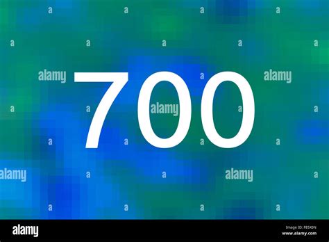 Number Seven Hundred Stock Photo Alamy