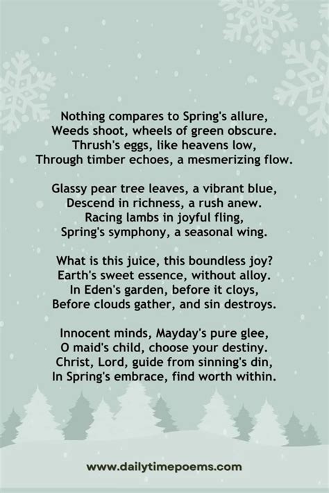 Famous Spring Poems 15 Poems About Springtime And Maytime