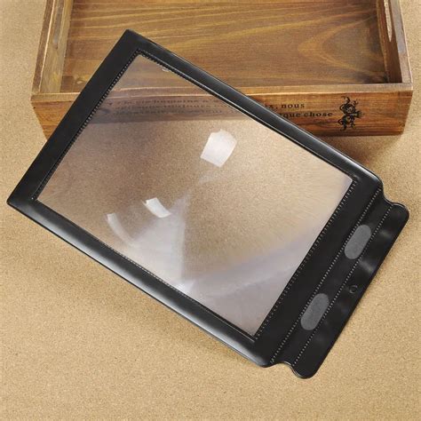 Big A4 Full Page Magnifier Sheet Magnifying Glass Reading Aid Lens In Magnifiers From Tools On