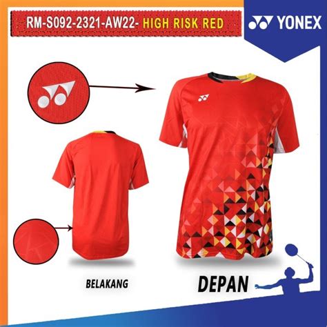 Jual Kaos Jersey Yonex For Badminton Player Edition Rm Aw S High