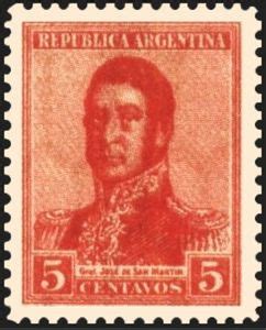 Stamp José Francisco de San Martín 1778 1850 Argentina General San