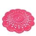 Small Round Hot Pink Crochet Doily In Cotton Inc Cm For Home Decor Choice Of Colors Made
