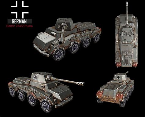 Wwii Sdkfz 2342 Puma By Nomadafirefox On Deviantart