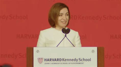 Maia Sandu A Sustinut Un Discurs La Universitatea Harvard Din SUA VIDEO