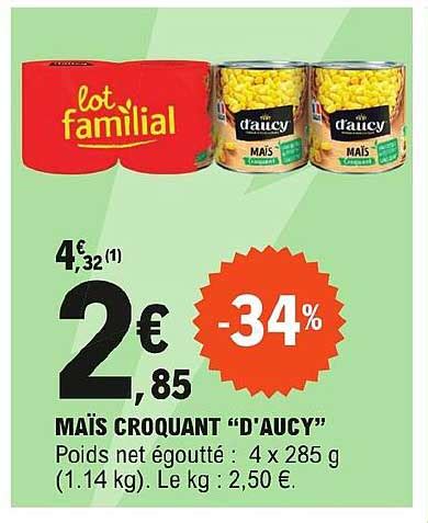 Promo Ma S Croquant D Aucy Chez E Leclerc Icatalogue Fr