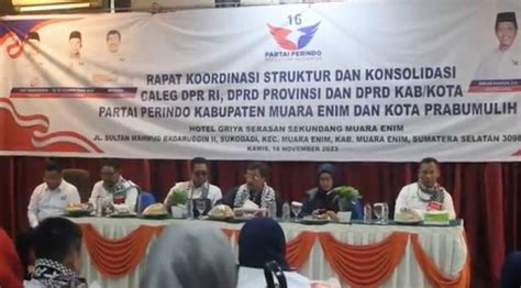 Partai Perindo Konsolidasi Di Muara Enim Bahas Strategi Pemenangan