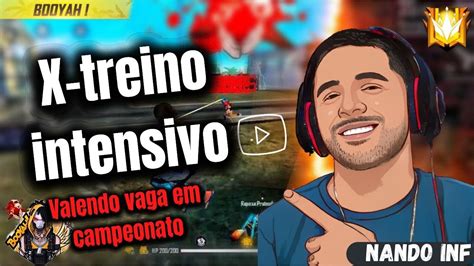 FREE FIRE AO VIVO XTREINO AO VIVO EMULADOR FULL MOBILE 4x4 6x6 EM