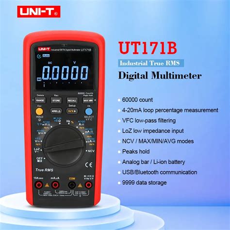 Uni T Ut B Industrial True Rms Digital Multimeter Auto Range