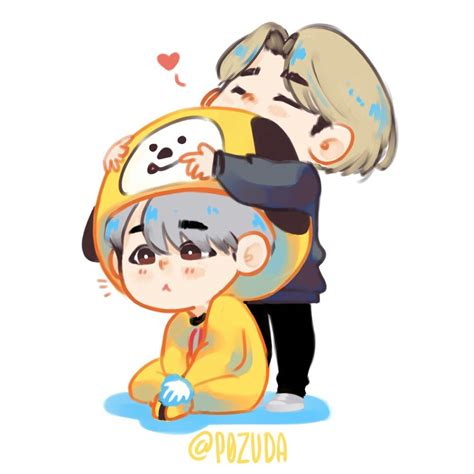 Yoonmin Fanart Yoonmin Fanart Chibi Bts Chibi