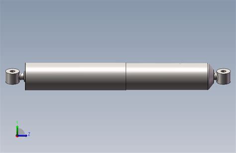 双向作用筒式减振器solidworks 2012模型图纸下载 懒石网