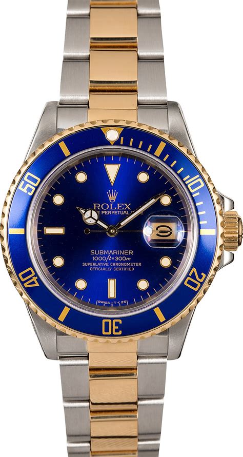 Rolex Submariner 16803 Blue Men's Watch