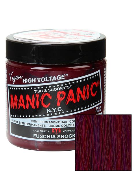 Manic Panic Fuschia Shock Classic Cream Hair Dye Hot Topic Dyed Hair Manic Panic Infra Red