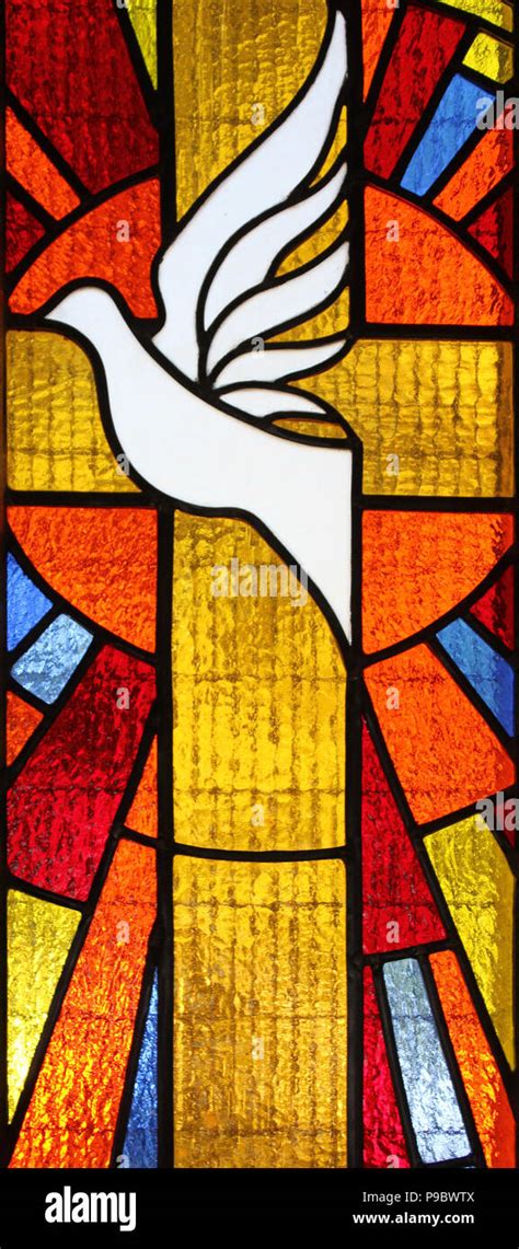 Dove Stained Glass Church Windows