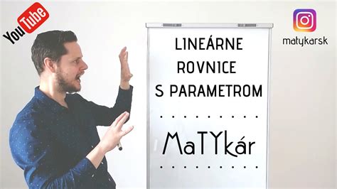 Line Rne Rovnice S Parametrom Rie Enie Pr Kladov Youtube