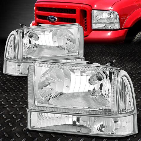 Chrome Housing Headlight Clear Corner White Led Hid Fan For