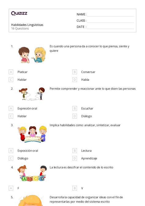 Mais de 50 planilhas Habilidades sociais no Quizizz Gratuito e imprimível