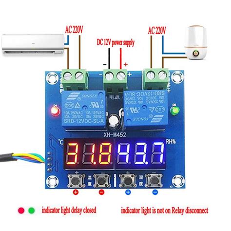 Digital Temp Humidity Controller Xh M