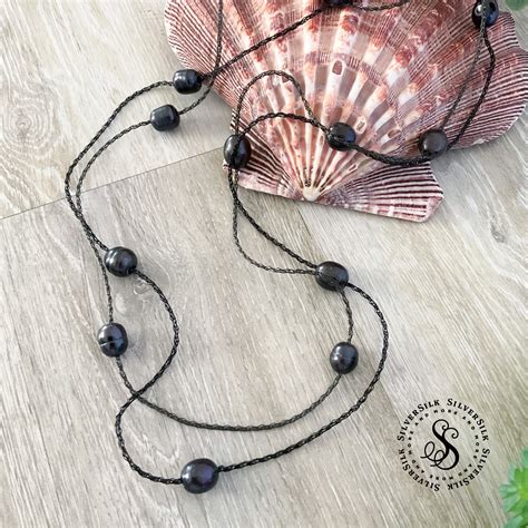 Black 3-Needle Chain — SilverSilk & More