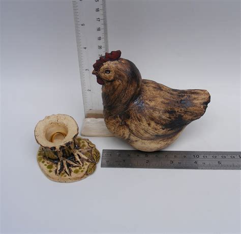 Chicken Stoneware Ceramic Chicken Chicken Statue Chicken Etsy Norway