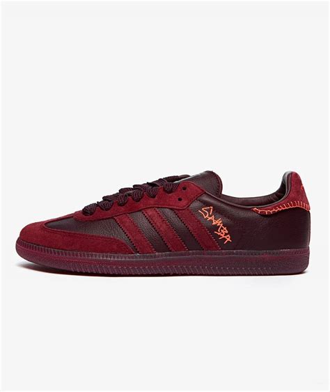 Burgundy Adidas Consortium Samba X Jonah Hill Svd