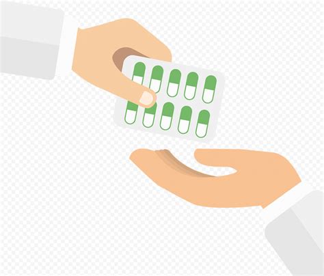 Cartoon Hand Taking Tablet Of Pills Flat Icon Citypng