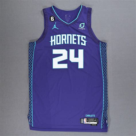 Mason Plumlee Charlotte Hornets Game Worn Statement Edition Jersey