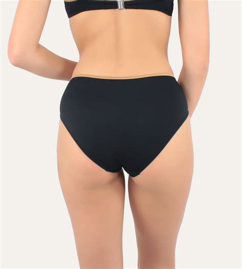 Slip de bain réglable Venezia noir Janine Robin Lingerie Sipp
