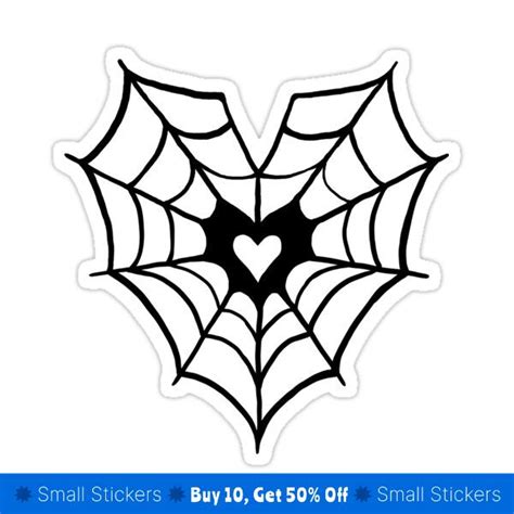 Spider Web Heart Sticker For Sale By M Nehmer In 2023 Spiderman