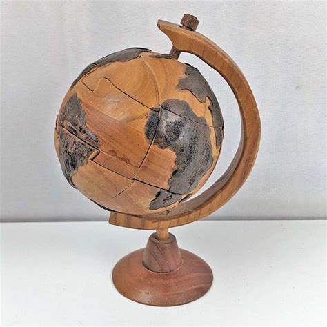 Wooden World Globe 3D Puzzle